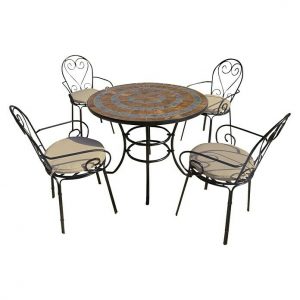 Conjunto Mesa Y Sillas Jardín Bauhaus