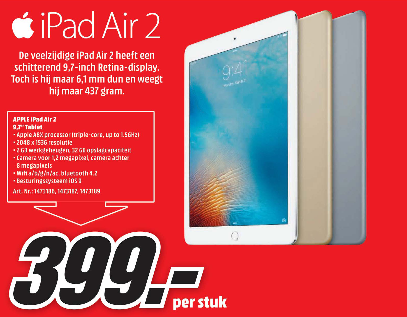 Ipad Air 2 32Gb Media Markt