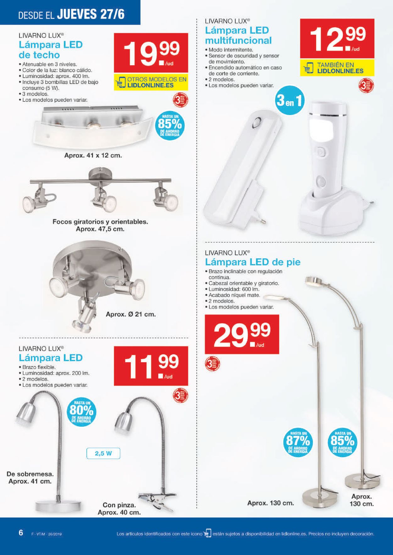 Lampara Led Lidl