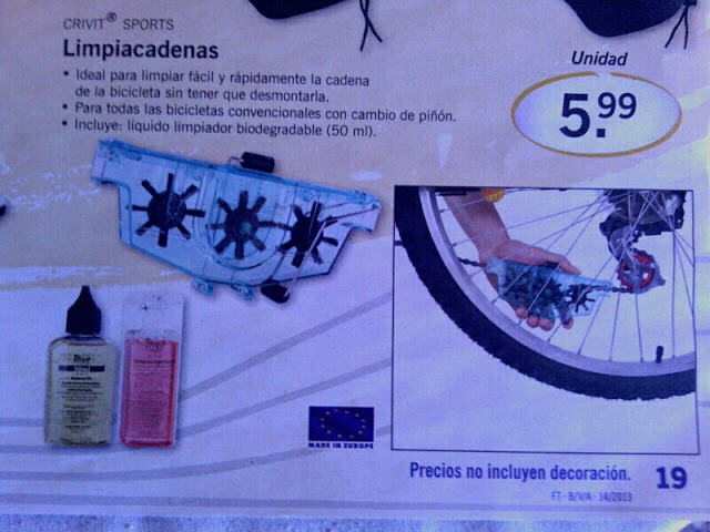 Limpia Cadenas Bici Lidl