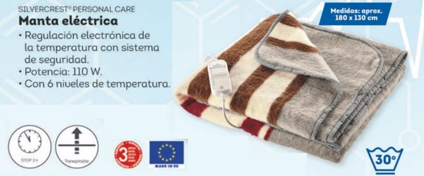 Mantas Eléctricas Lidl