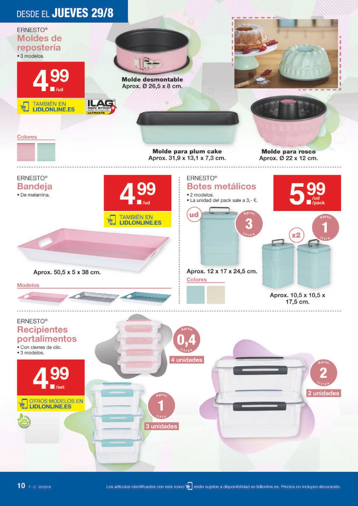 Moldes Reposteria Lidl