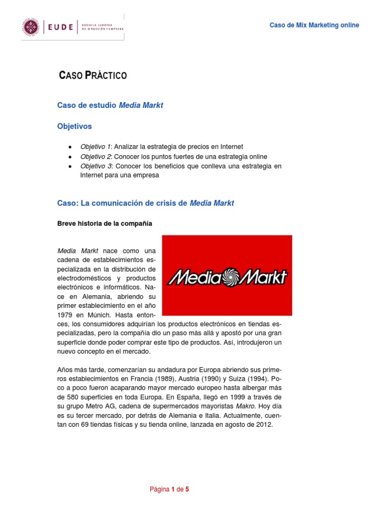 Objetivos Media Markt