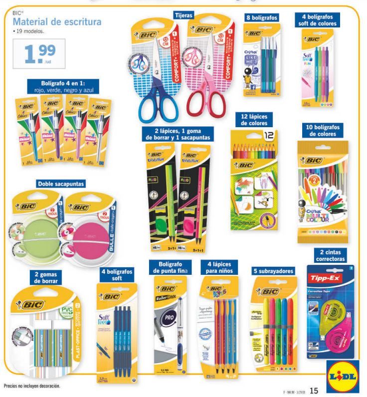 Papelería Lidl