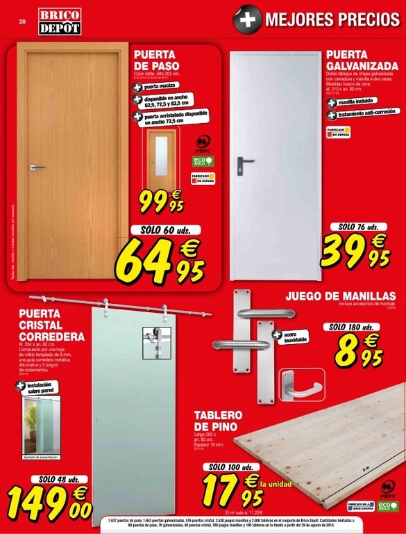 Puerta Corredera Cristal Bricodepot