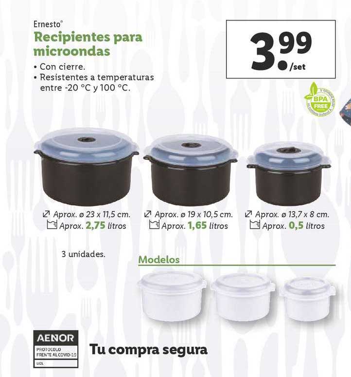 Recipiente Silicona Microondas Lidl