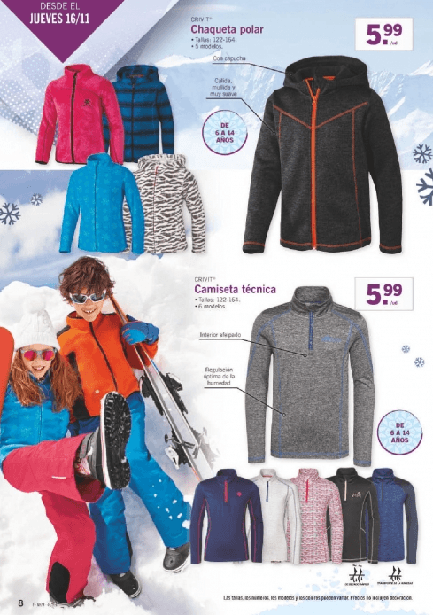 Ropa Nieve Lidl