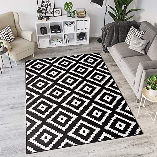 Alfombra Blanca Y Negra Ikea