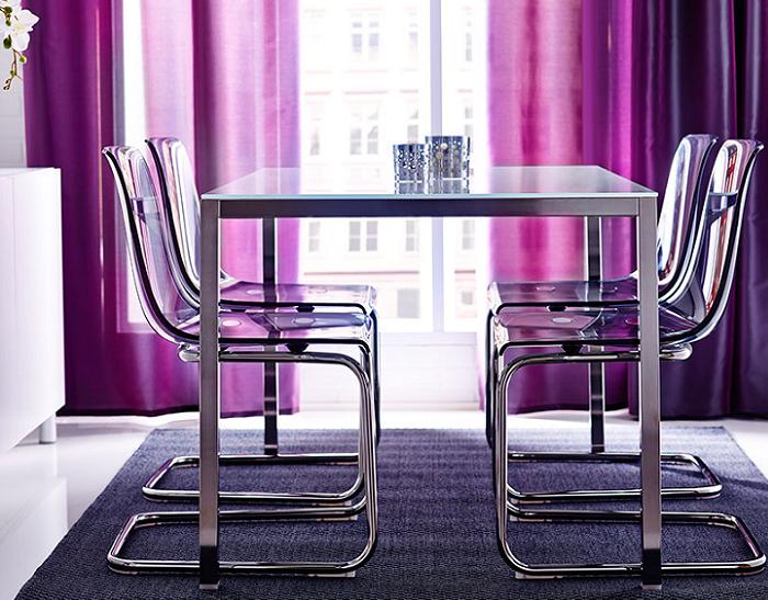 Mesa Cristal Extensible Ikea