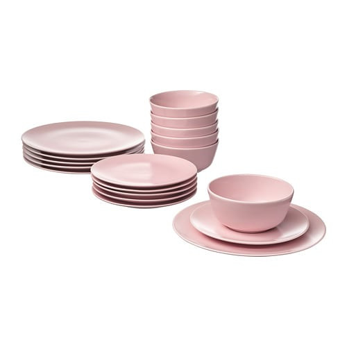 Vajilla Rosa Ikea