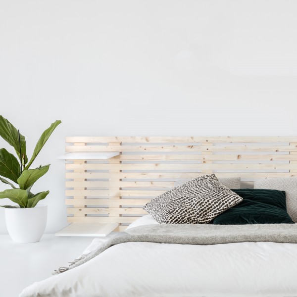 Cabecero Cama Listones Madera