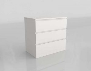 Cómoda Malm 3 Cajones