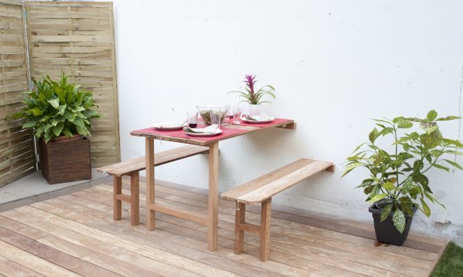 Mesa Abatible Pared Exterior