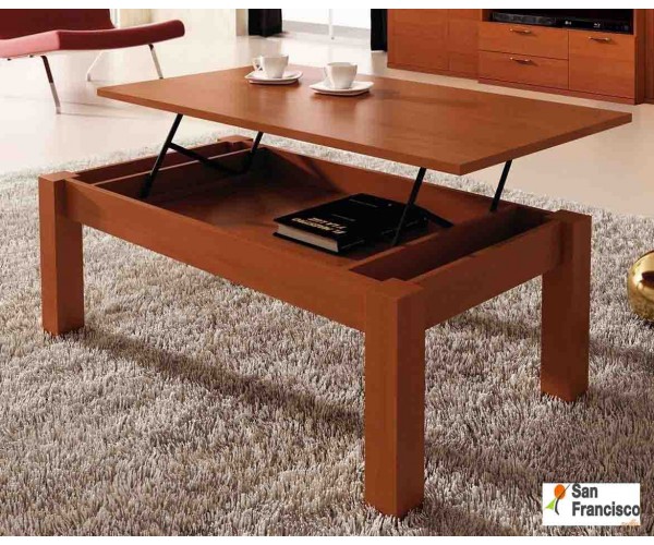 Mesa De Centro Color Cerezo