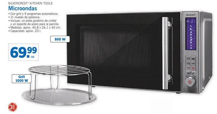 Microondas Silvercrest