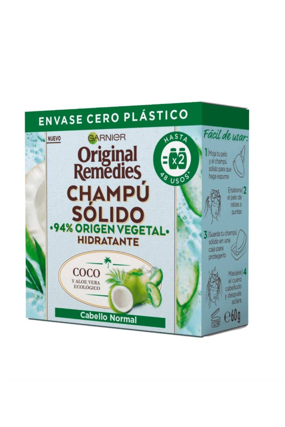 Champú Sin Sulfatos Ni Siliconas Ni Parabenos Solido