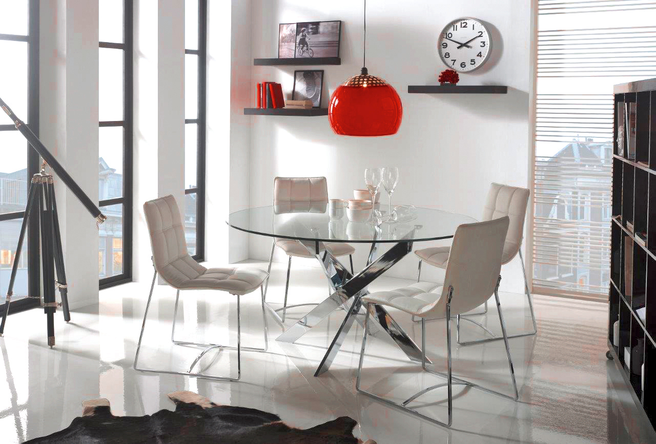 Mesa Redonda Cristal Conforama