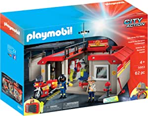 Cuartel Bomberos Playmobil