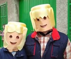 Peluca Playmobil Disfraz