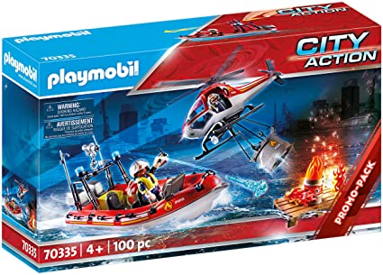 Playmobil Helicoptero Y Lancha