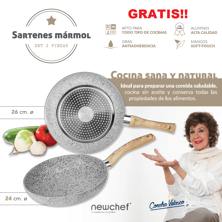 Sartenes Newchef Marmol