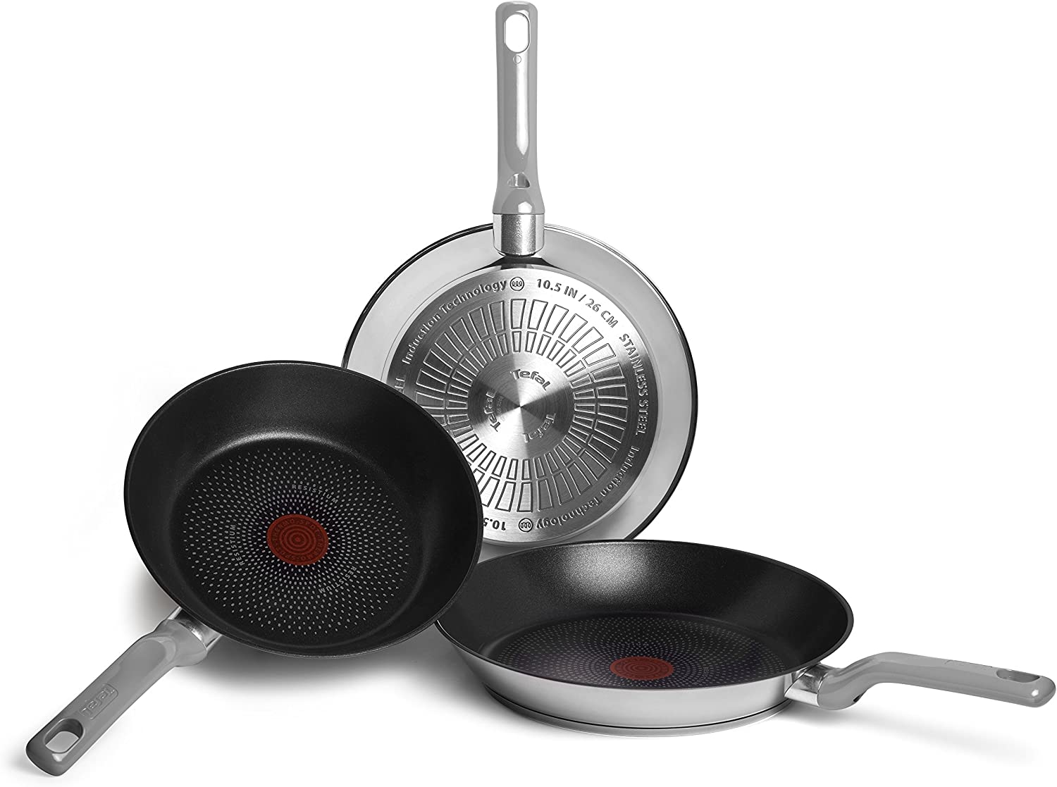 Set De 3 Sartenes Tefal Envy Inox